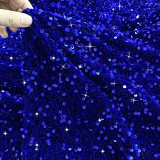 Foto 4 | Foto 4 | Falda De Árbol De Navidad Fuhsy De Terciopelo Azul Real De 90 Cm Con Lentejuelas - Venta Internacional.