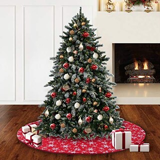 Foto 7 | Foto 7 | Carpa De Nieve Roja Y Blanca S-deal De 32 Pulgadas Con Falda De Árbol De Navidad - Venta Internacional.
