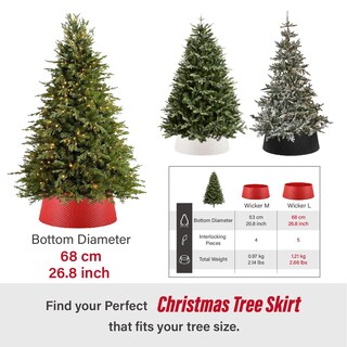 Foto 5 | Foto 5 | Collar De Árbol De Navidad Con Forma De Nido Redondo De Mimbre Para 56 A 68 Cm - Venta Internacional.