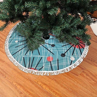 Foto 3 | Foto 3 | Falda Con Forma De Árbol De Navidad Ghygty Mid-century, Moderna, 90 Cm, Con Tapa - Venta Internacional.