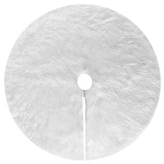 Foto 2 | Foto 2 | Falda Deggod Para Árbol De Navidad, Piel Sintética Blanca, 122 Cm De Diámetro - Venta Internacional.