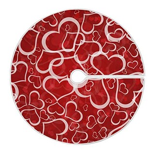 Foto 1 | Foto 1 | Falda para Árbol de Navidad Qilmy Love Heart Doble Capa 90 cm - Venta Internacional