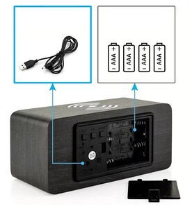 Foto 5 | Foto 5 | Reloj Despertador Digital Led Belug con Carga Inalámbrico color Negro