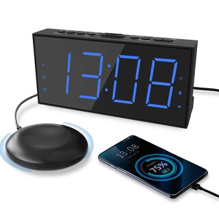Foto 1 | Foto 1 | Despertador Superfuerte Con Agitador De Cama, Despertador Vibratorio Para Personas Que Duermen Mucho - Venta Internacional.
