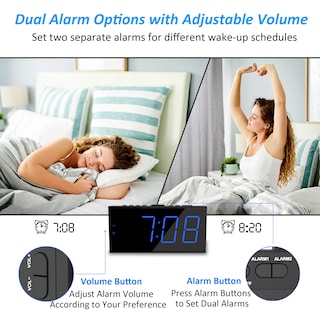 Foto 3 | Foto 3 | Despertador Superfuerte Con Agitador De Cama, Despertador Vibratorio Para Personas Que Duermen Mucho - Venta Internacional.