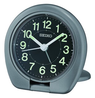 Foto 1 | Foto 1 | Reloj Despertador Seiko Sakai Travel Bedroom Metalizado Plateado Oscuro - Venta Internacional