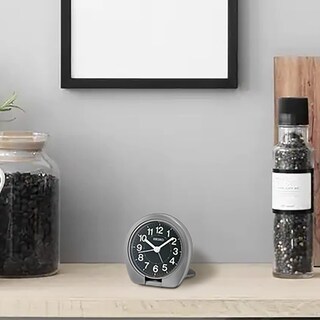 Foto 3 | Foto 3 | Reloj Despertador Seiko Sakai Travel Bedroom Metalizado Plateado Oscuro - Venta Internacional