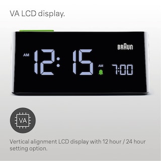 Foto 2 | Foto 2 | Reloj Despertador Braun Digital Va Lcd con Almohadilla de Repetición - Venta Internacional