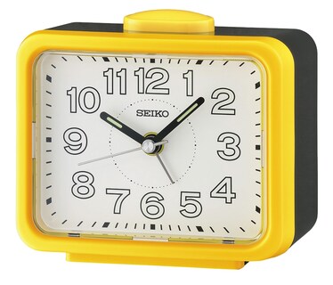 Foto 1 | Foto 1 | Despertador Seiko Akarui En Acrílico Amarillo Brillante Y Negro - Venta Internacional.