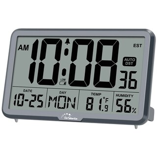 Foto 1 | Foto 1 | Reloj de Pared Digital Wallarge Cl6002 con Temperatura y Humedad - Venta Internacional