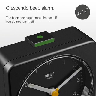 Foto 2 | Foto 2 | Reloj Despertador Braun Classic Analógico Con Despertador Y Luz Bc03b - Venta Internacional.