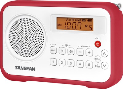 Foto 1 | Foto 1 | Radio Digital Portátil Sangean Pr-d18rd Am/fm Blanco/rojo - Venta Internacional.