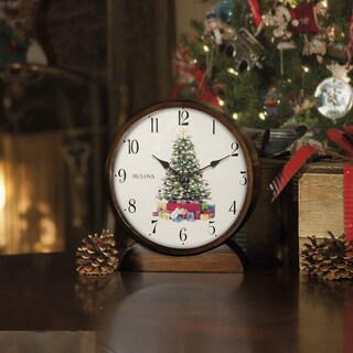 Foto 2 | Foto 2 | Reloj De Sobremesa Bulova B1866 Holiday Sounds, Color Nogal - Venta Internacional.