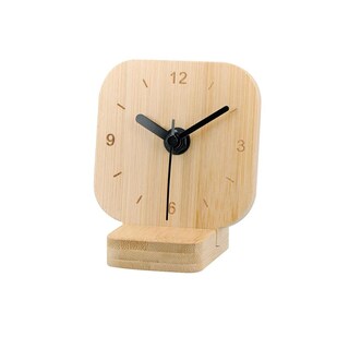 Foto 3 | Foto 3 | Reloj Corporativo De Escritorio En Bambú Silencioso - Temps