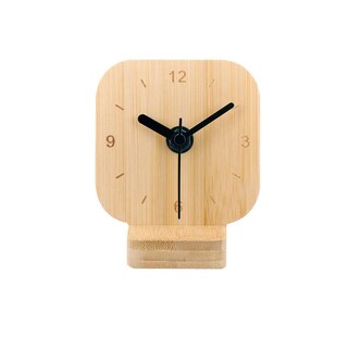 Foto 4 | Foto 4 | Reloj Corporativo De Escritorio En Bambú Silencioso - Temps