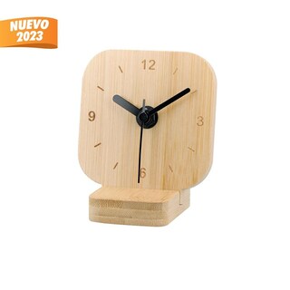 Foto 7 | Foto 7 | Reloj Corporativo De Escritorio En Bambú Silencioso - Temps