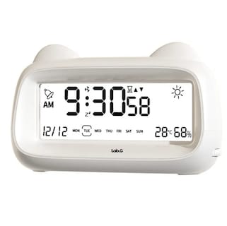 Foto 1 | Foto 1 | ''despertador Reloj Digital Con Proyector Alarma Y Temperatura Blanco ''