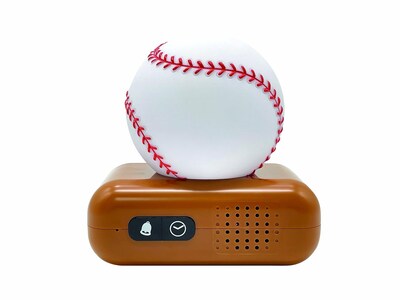 Foto 2 | Foto 2 | Reloj Despertador Lexibook Baseball Con Luz Nocturna Y Sonidos Color Marrón Y Blanco - Venta Internacional.
