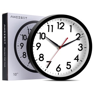 Foto 2 | Foto 2 | Reloj De Pared Akcisot De 25 Cm, Silencioso, No Hace Tictac, Funciona Con Pilas - Venta Internacional.