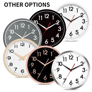 Foto 4 | Foto 4 | Reloj De Pared Akcisot De 25 Cm, Silencioso, No Hace Tictac, Funciona Con Pilas - Venta Internacional.