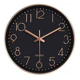 Foto 1 | Foto 1 | Reloj De Pared Silencioso, Moderno Y Grande Eo Safe Imports Esi-13193 Negro
