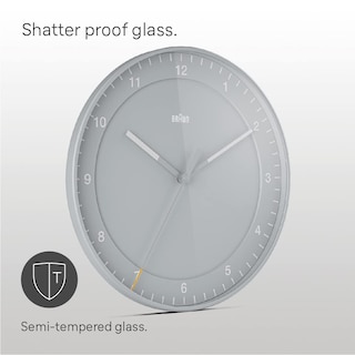 Foto 3 | Foto 3 | Reloj de Pared Braun Classic Analógico Grande Silencioso 30 Cm color Gris - Venta Internacional