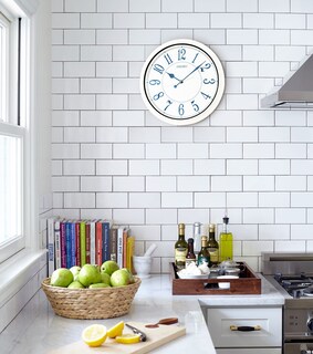 Foto 3 | Foto 3 | Reloj de Pared Seiko Cottage Blanco Rústico con Temática Playera de 40 cm