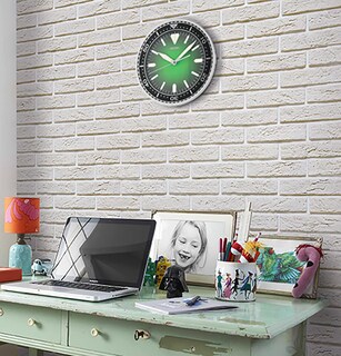 Foto 2 | Foto 2 | Reloj De Pared Seiko Heritage Design Con Esfera De 30 Cm, Color Verde - Venta Internacional.