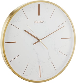 Foto 1 | Foto 1 | Reloj de Pared Seiko Efecto Mármol Blanco 16 cm - Venta Internacional