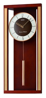 Foto 1 | Foto 1 | Reloj De Pared Seiko Modern Deco Con Péndulo Y Campanillas Dobles - Venta Internacional.
