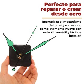 Foto 3 | Foto 3 | Mecanismo Para Reloj De Pared Silencioso Con Movimiento De Cuarzo