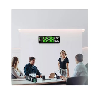 Foto 5 | Foto 5 | Reloj De Pared Digital Led Decorativo Con Termómetro Alarmas Negro