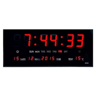 Foto 1 | Foto 1 | Reloj Digital De Pared Led Con Sensor De Fecha Y Temperatura - Venta Internacional.