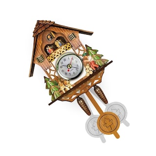 Foto 6 | Foto 6 | Reloj de Pared Vintage de Madera con Forma de Campana de Cuco Estilo Escandinavo - Venta Internacional