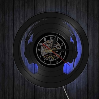 Foto 3 | Foto 3 | Reloj De Pared Huoguo Music Con Disco De Vinilo Con Luz Led De 30 Cm - Venta Internacional.