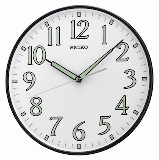 Foto 1 | Foto 1 | Reloj De Pared Seiko Con Marco Luminoso Numerado Negro De 30 Cm - Venta Internacional.