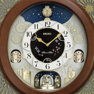 Foto 4 | Foto 4 | Reloj De Pared Seiko Melodies In Motion Bright Starry Night - Venta Internacional.