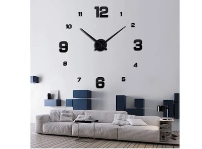Foto 3 | Foto 3 | Xtellar Reloj De Pared Diy 3d En Madera Elegante, Grande Y Personalizable Con Números Negros De 90cm - Nightfall Black