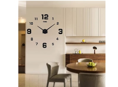 Foto 5 | Foto 5 | Xtellar Reloj De Pared Diy 3d En Madera Elegante, Grande Y Personalizable Con Números Negros De 90cm - Nightfall Black