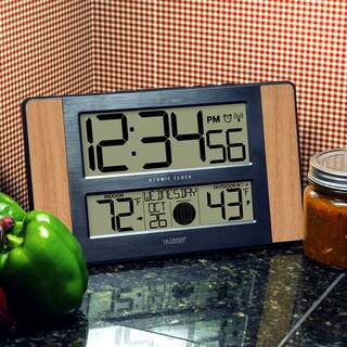 Foto 6 | Foto 6 | Reloj Digital Atómico La Crosse Technology Madera De Roble - Venta Internacional.