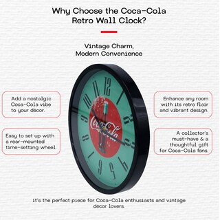 Foto 4 | Foto 4 | Reloj De Pared 10'' Coca Cola Botella
