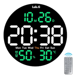Foto 1 | Foto 1 | Reloj De Pared Digital De 10 Pulgadas Con Termómetro Alarmas