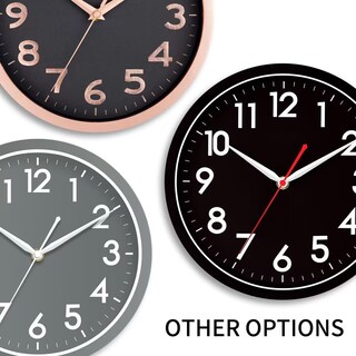 Foto 4 | Foto 4 | Reloj De Pared Akcisot Silencioso No Hace Tictac 25 Cm Con Batería Blanca - Venta Internacional.
