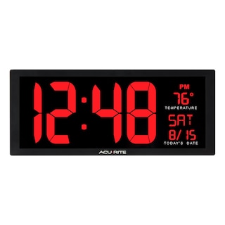Foto 1 | Foto 1 | Reloj De Pared Acurite 14 5 Led Digital Grande Con Fecha Y Temperatura - Venta Internacional.
