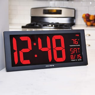 Foto 2 | Foto 2 | Reloj De Pared Acurite 14 5 Led Digital Grande Con Fecha Y Temperatura - Venta Internacional.
