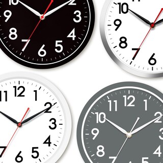 Foto 5 | Foto 5 | Reloj De Pared Akcisot Moderno Negro Silencioso No Hace Tictac 30 Cm - Venta Internacional.