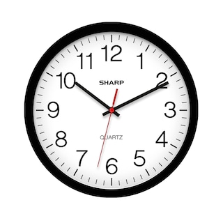Foto 1 | Foto 1 | Reloj De Pared Sharp Black De 35 Cm  Silencioso  No Hace Tictac  De Cuarzo - Venta Internacional.