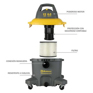 Foto 3 | Foto 3 | Aspiradora Koblenz Trabajo Rudo Seco Mojado Wd-12 C4 12 Gal