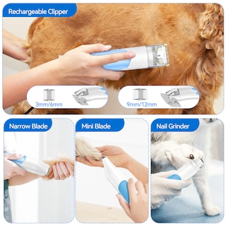 Foto 7 | Foto 7 | Aspiradora De Peluquería Canina Inse, Vaso De 4,5 L, 7 Herramientas, 11 Kpa, Azul Y Blanco