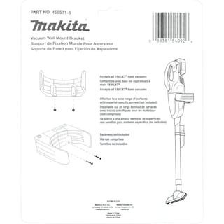 Foto 6 | Foto 6 | Soporte De Pared Para Aspiradora Makita 458571-5 Para Lxt De 18 V - Venta Internacional